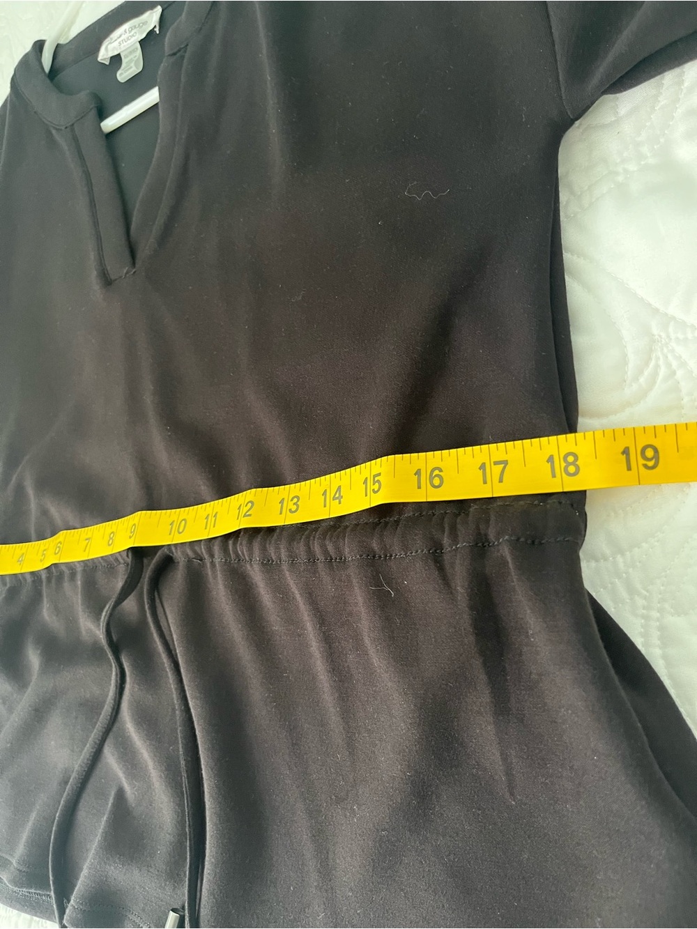 Cable & Gauge Black Drawstring Waist Pullover Size XS - Picture 10 of 13